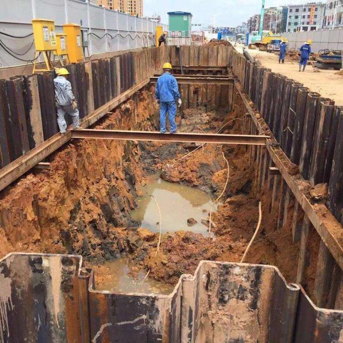 ASTM A328 Q345b Steel Sheet Pile Type 2 Sy295/Sy390 Hot Rolled Steel Sheet Piles