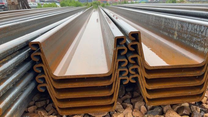 ASTM A328 Q345b Steel Sheet Pile Type 2 Sy295/Sy390 Hot Rolled Steel Sheet Piles